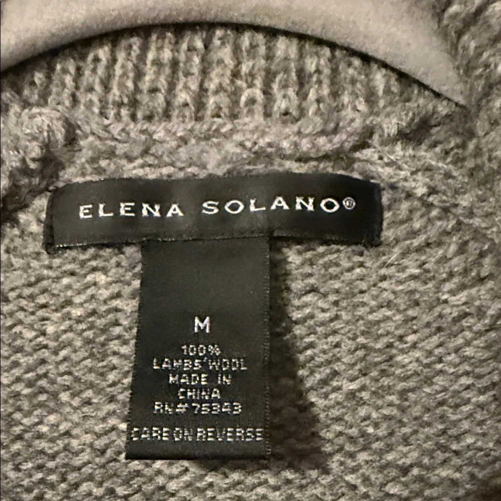 Gray Women's wool sweater  Coat - Picture 2 of 11
